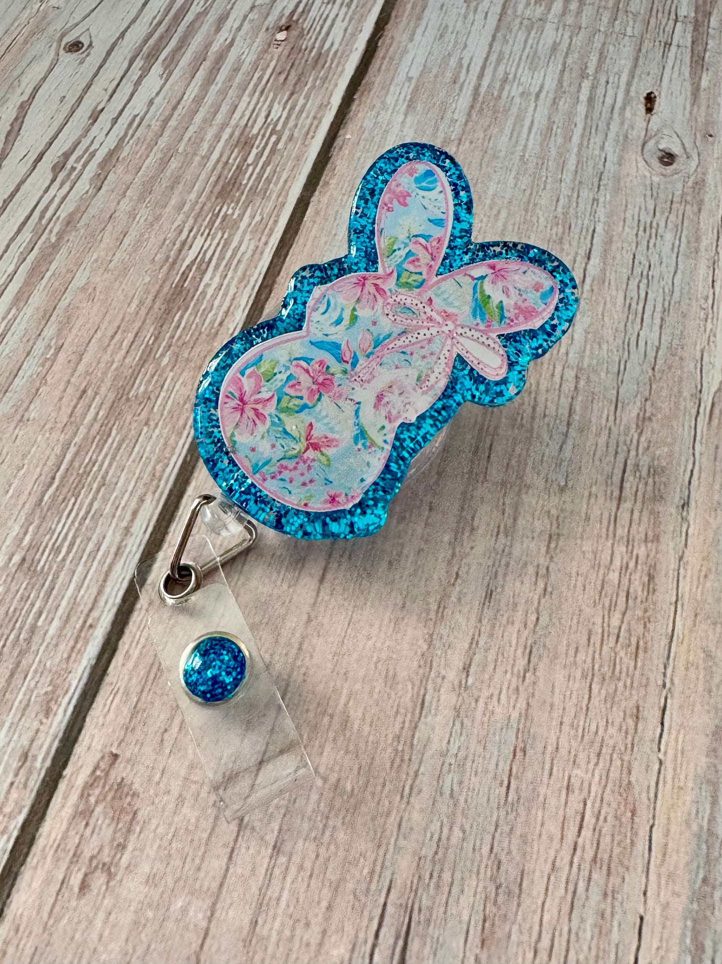 Hawaiian Easter Bunny Badge Reel