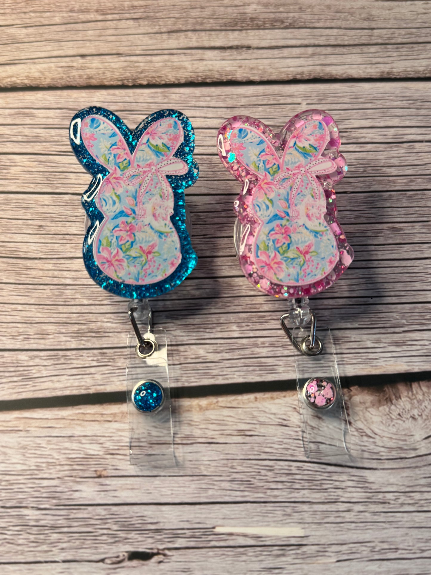 Hawaiian Easter Bunny Badge Reel